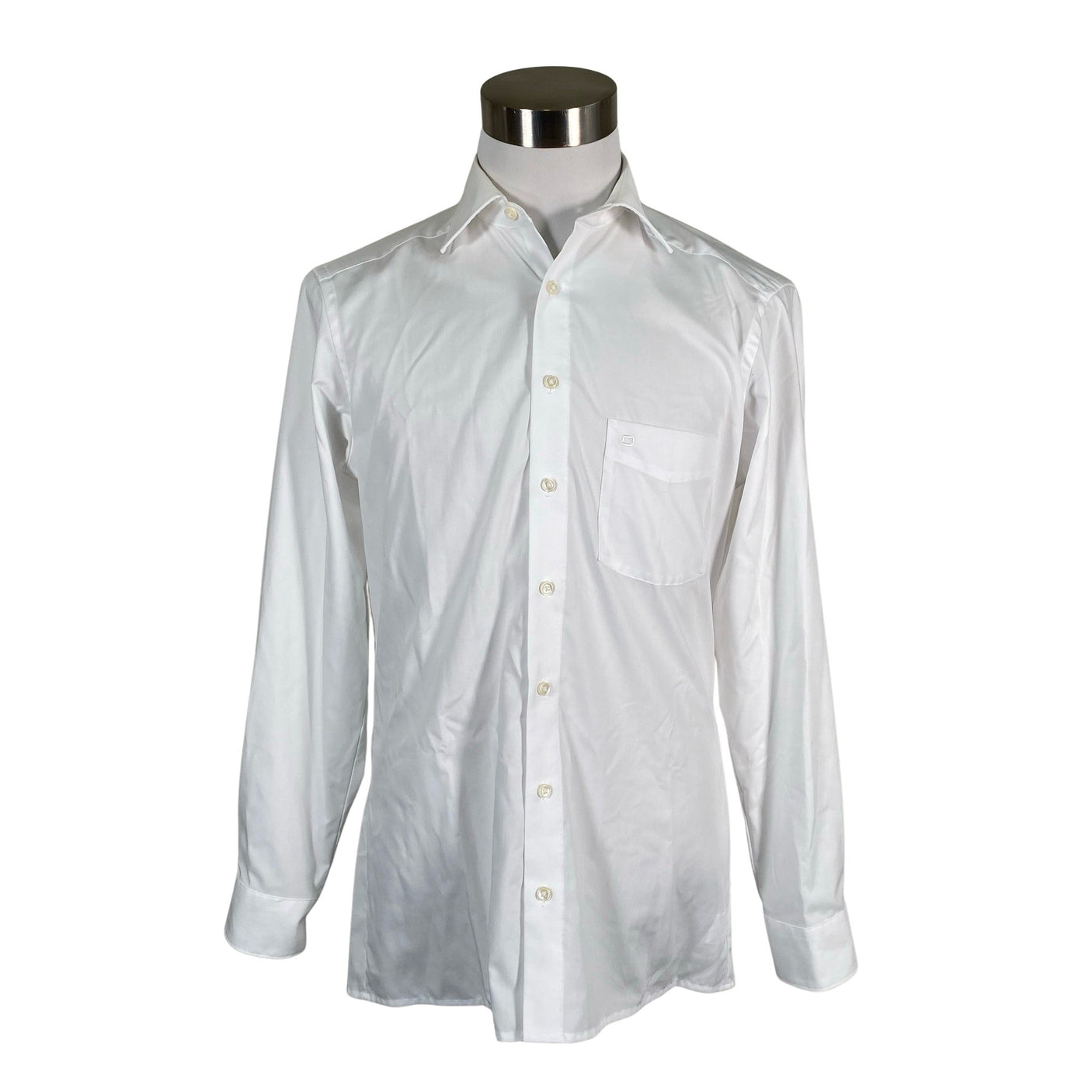 Unisex Olymp - Collared shirt, size M - White (1)