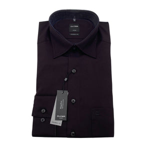Unisex Olymp - Collared shirt, size M - Black (1)