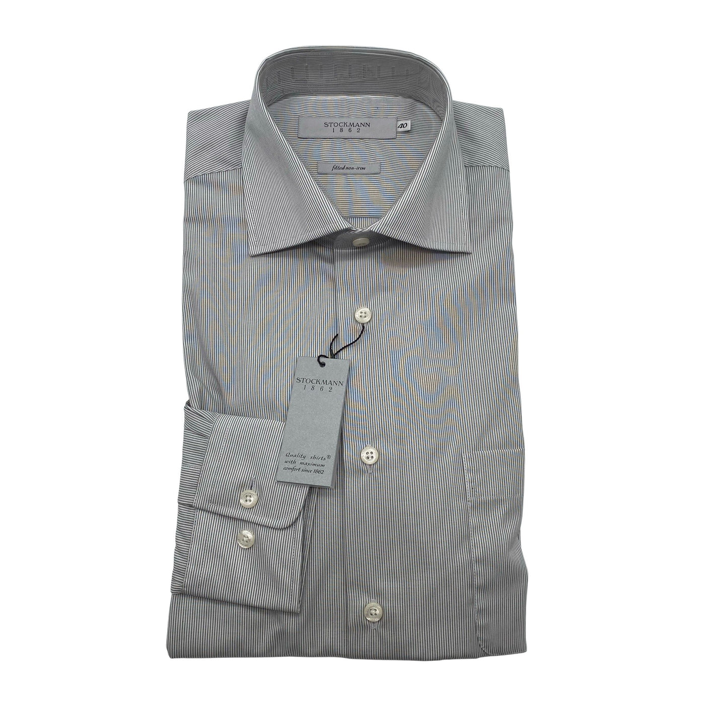 Unisex Stockmann 1862 - Collared shirt, size M - Gray (1)