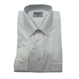 Unisex Melka - Collared shirt, size M - White (1)