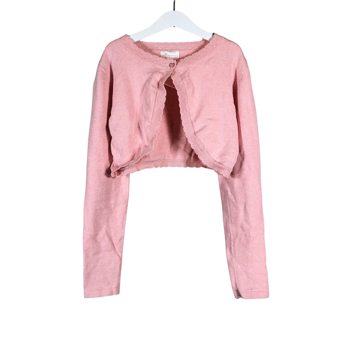 Unisex Mingnelin - Knit bolero jacket, size 146 - 152 - Light pink (1)