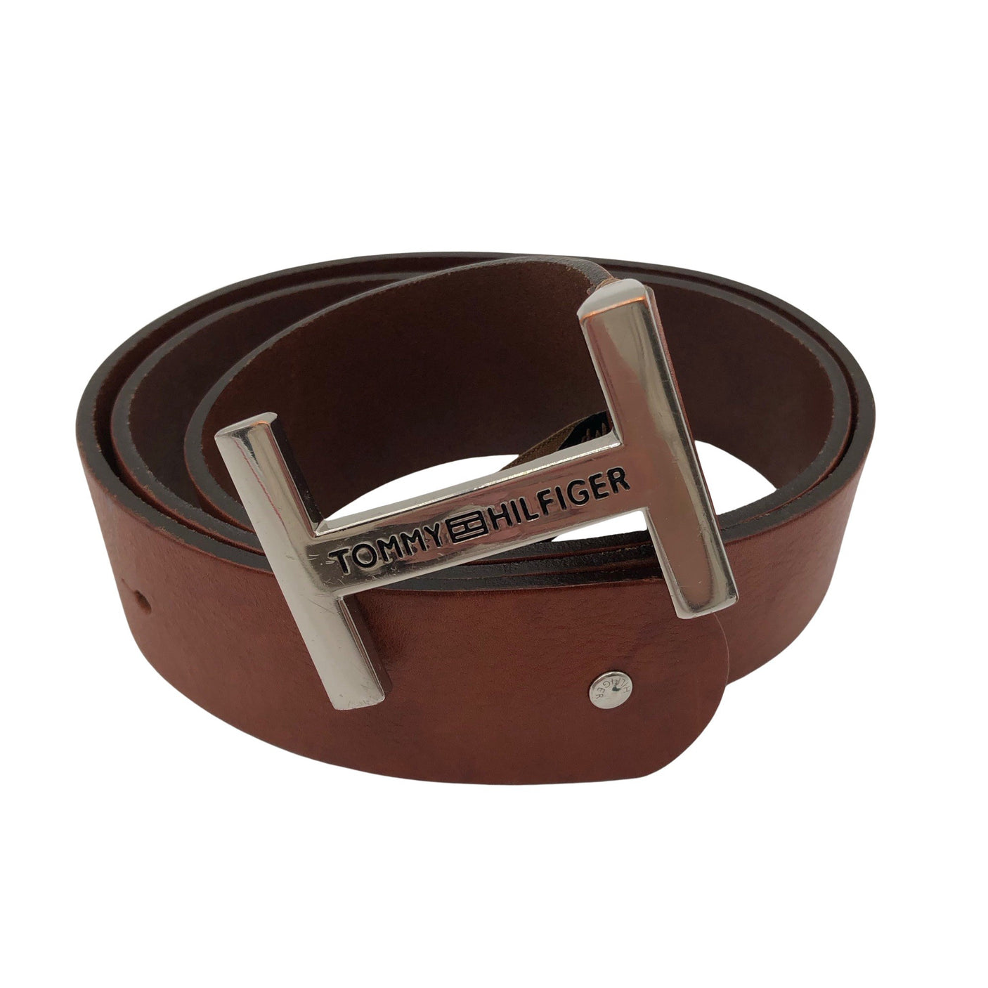 Unisex Tommy Hilfiger - Leather belt, size No size - Brown (1)