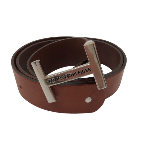 Unisex Tommy Hilfiger - Leather belt, size No size - Brown ()