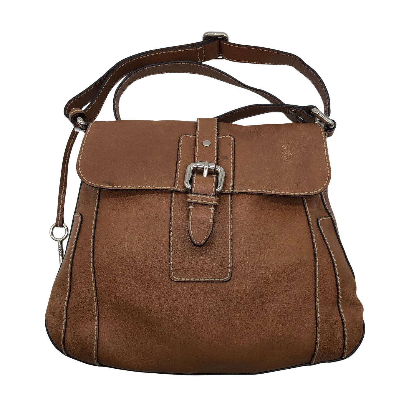 Unisex Fossil - Shoulder bag, size Midi - Brown (1)