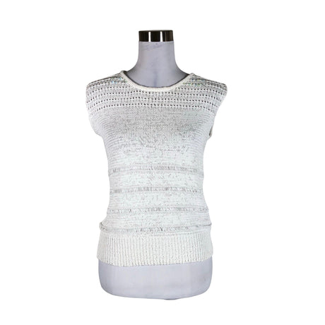 Unisex Ril's - Knit vest, size 40 - White ()