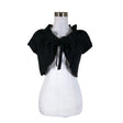 Unisex Your Face - Evening bolero jacket, size 36 - Black ()