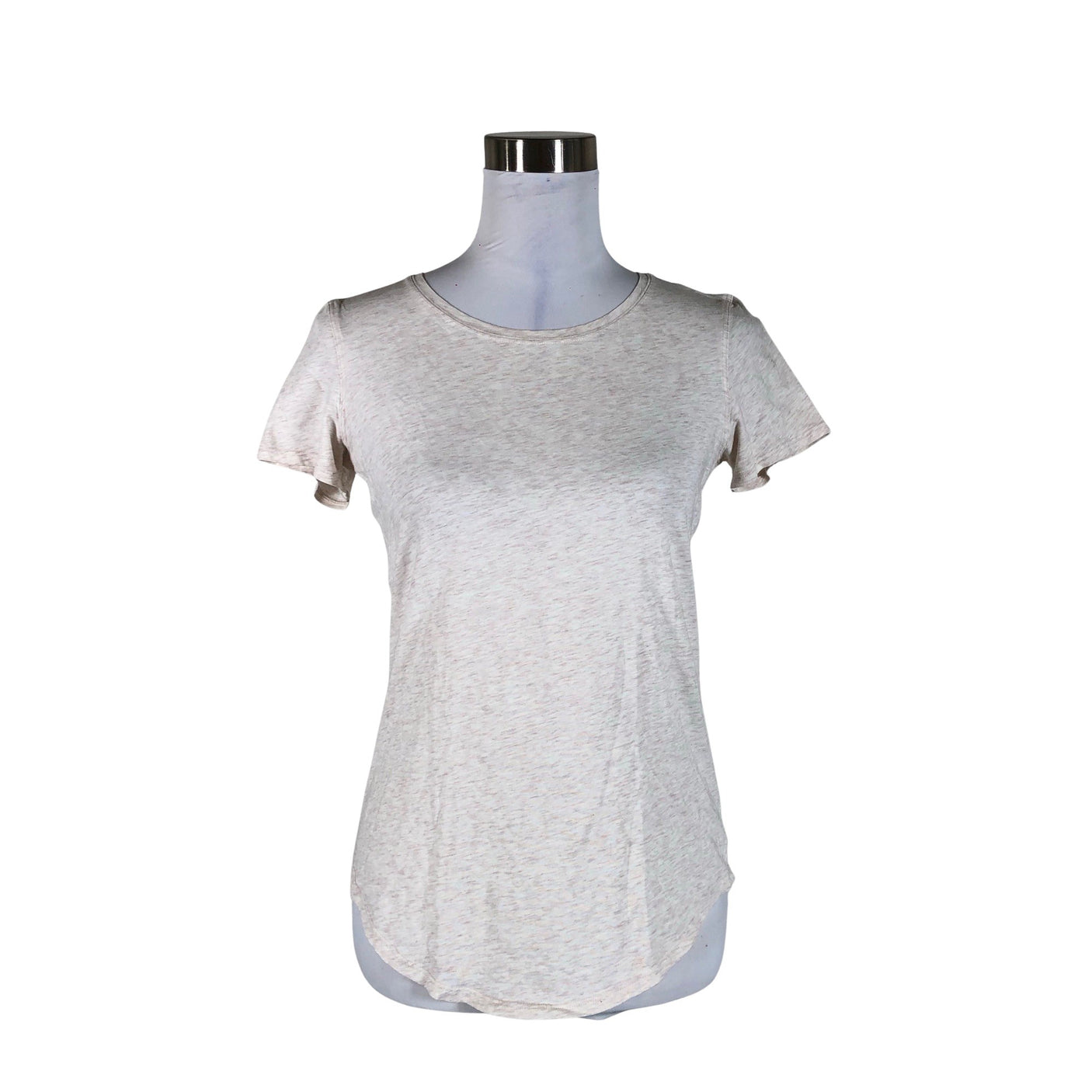 Unisex Lululemon - Sports shirt, short sleeve, size 34 - Beige (1)
