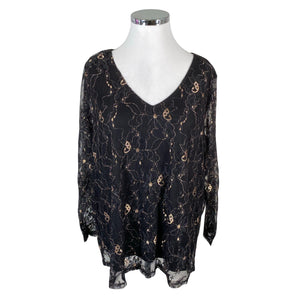 Unisex Zizzi - Party shirt, size 50 - Black (1)