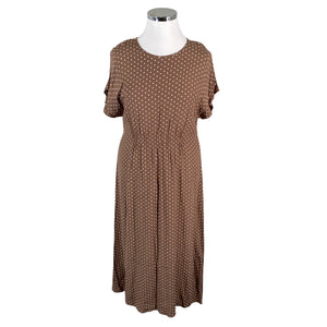 Unisex Nanso - Schiffon dress, size 42 - Brown (1)