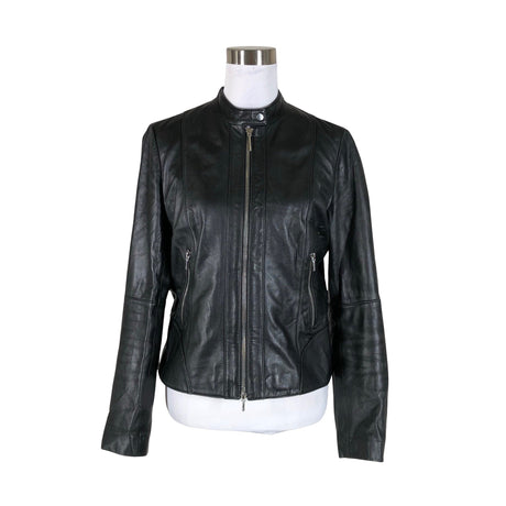 Unisex Hugo Boss - Leather jacket, size 40 - Black ()