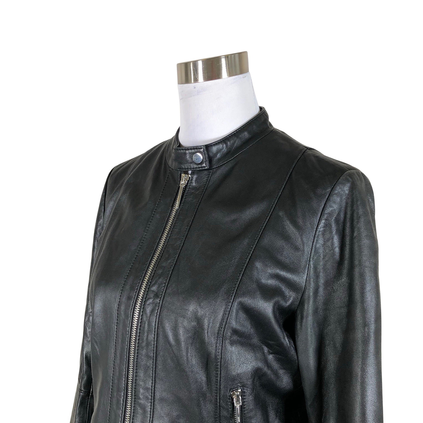 Unisex Hugo Boss - Leather jacket, size 40 - Black (3)