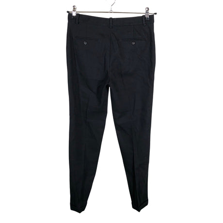 Unisex Massimo Dutti - Straight leg trousers, size 38 - Black (2)