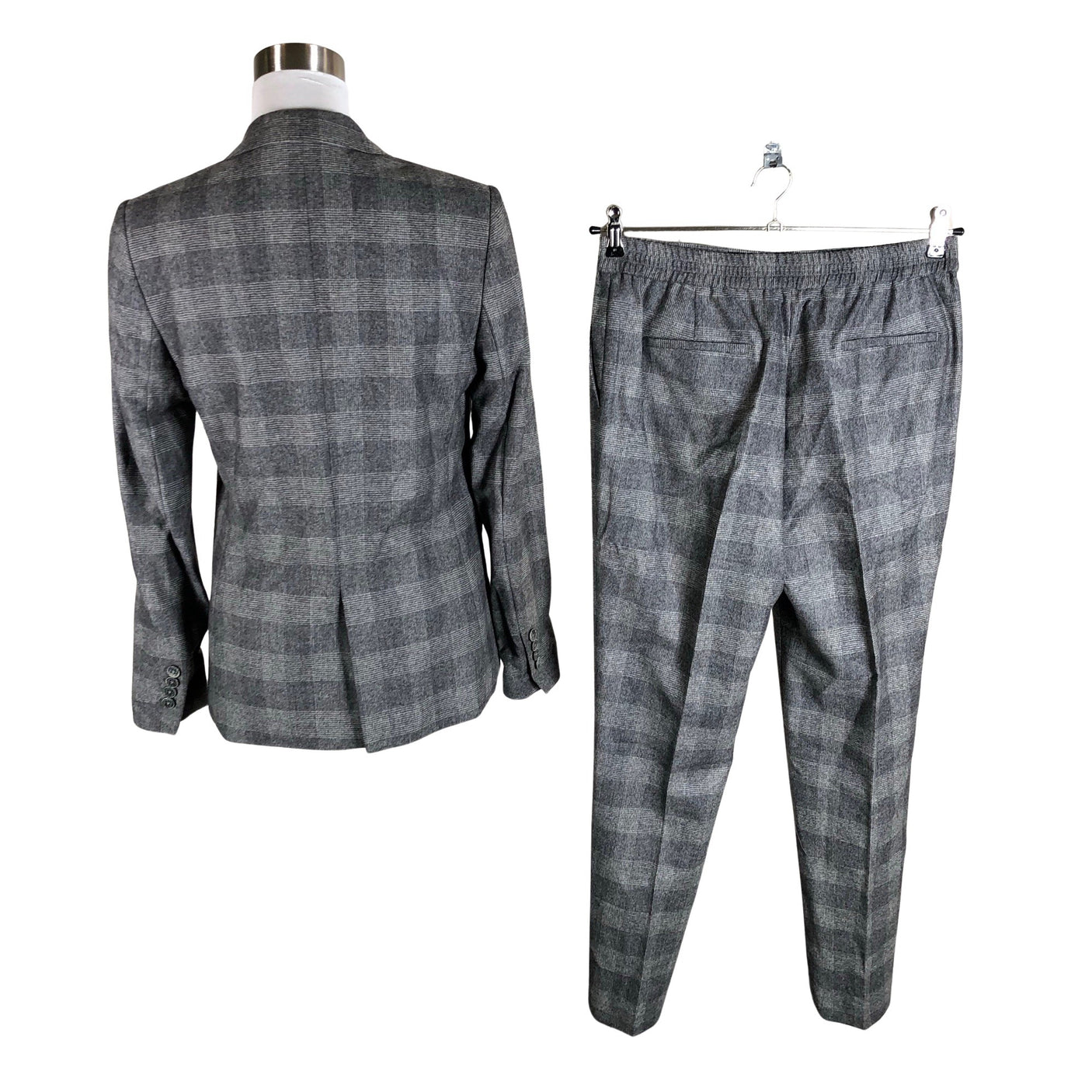 Unisex Massimo Dutti - Suit set, size 38 - Gray (2)