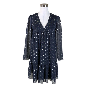Unisex Naf Naf - Schiffon dress, size 38 - Blue (1)