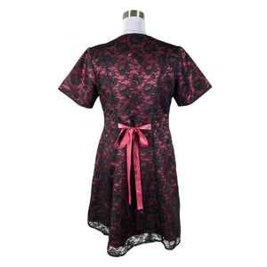 Unisex Handmade - Dress, size 40 - Wine red (2)