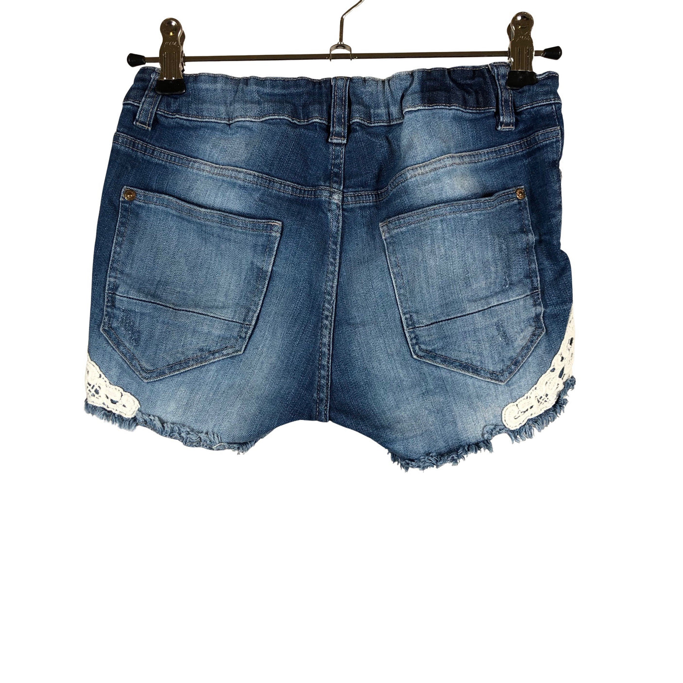Unisex Lindex - Denim shorts, size 134 - 140 - Blue (2)