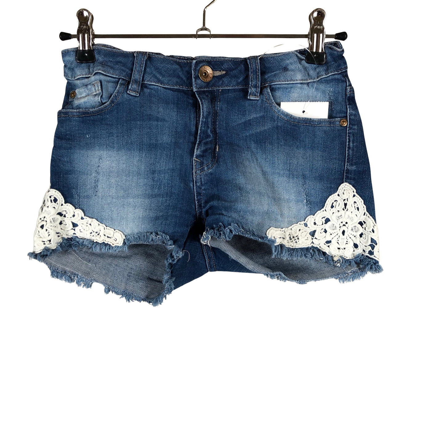 Unisex Lindex - Denim shorts, size 134 - 140 - Blue (1)