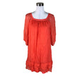 Unisex Angela Davis - Schiffon tunic, size 38 - Orange ()