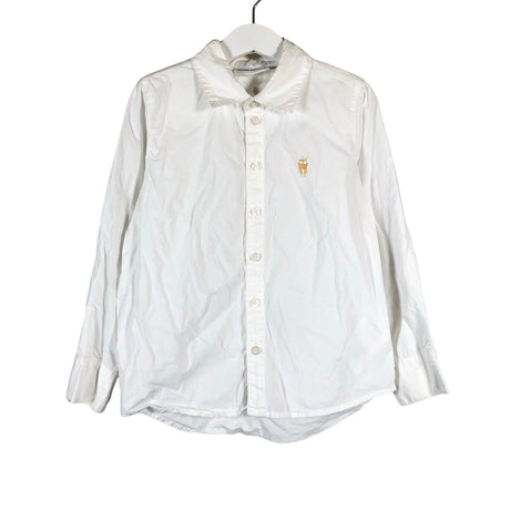 Unisex Mini Rodini - Collared shirt, size 116 - 122 - White ()