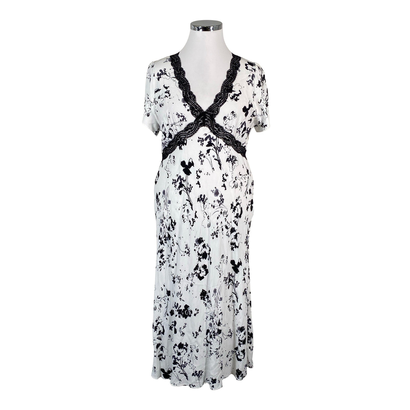 Unisex Marks&Spencer - Schiffon dress, size 44 - White (1)