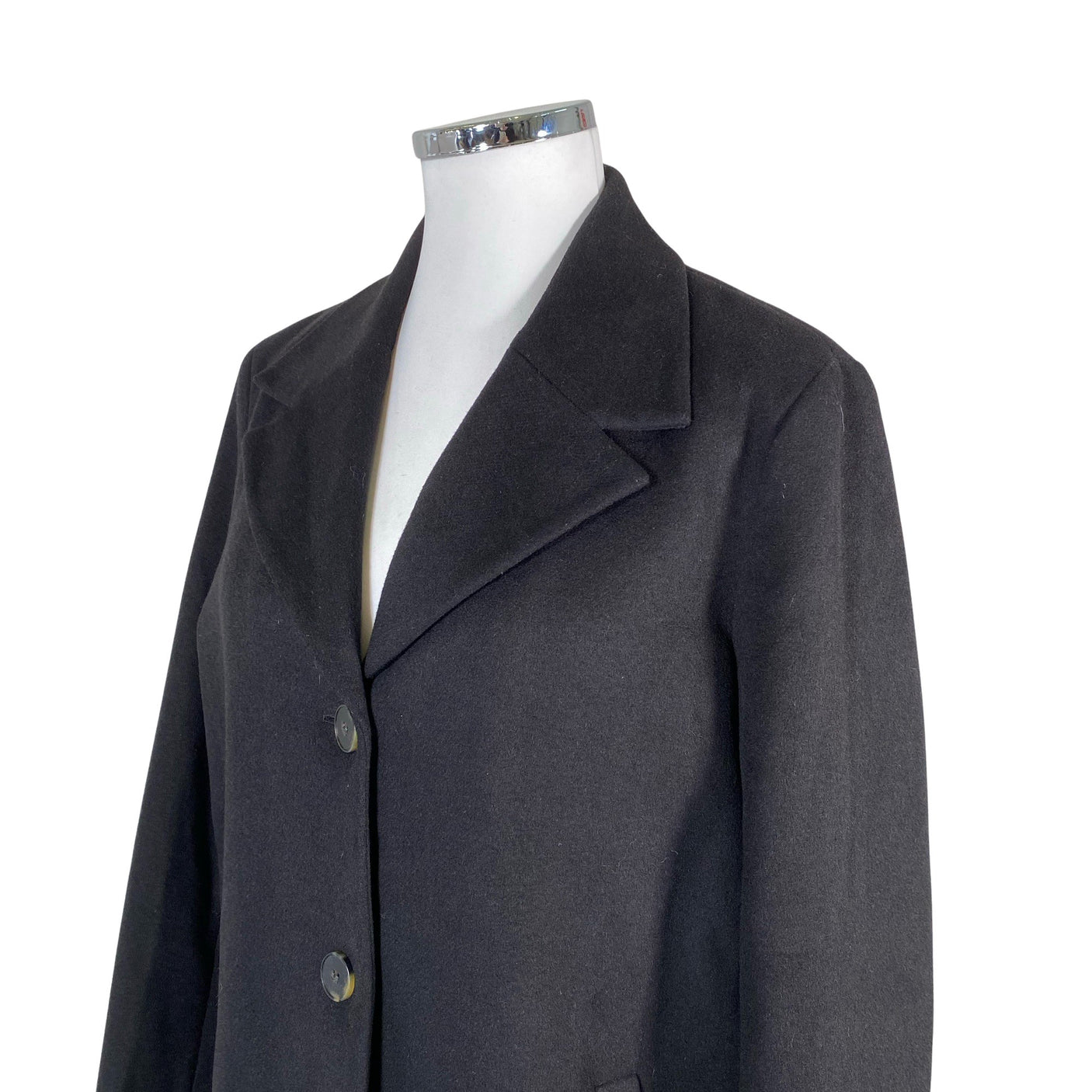 Unisex Selected - Wool coat, size 44 - Black (3)