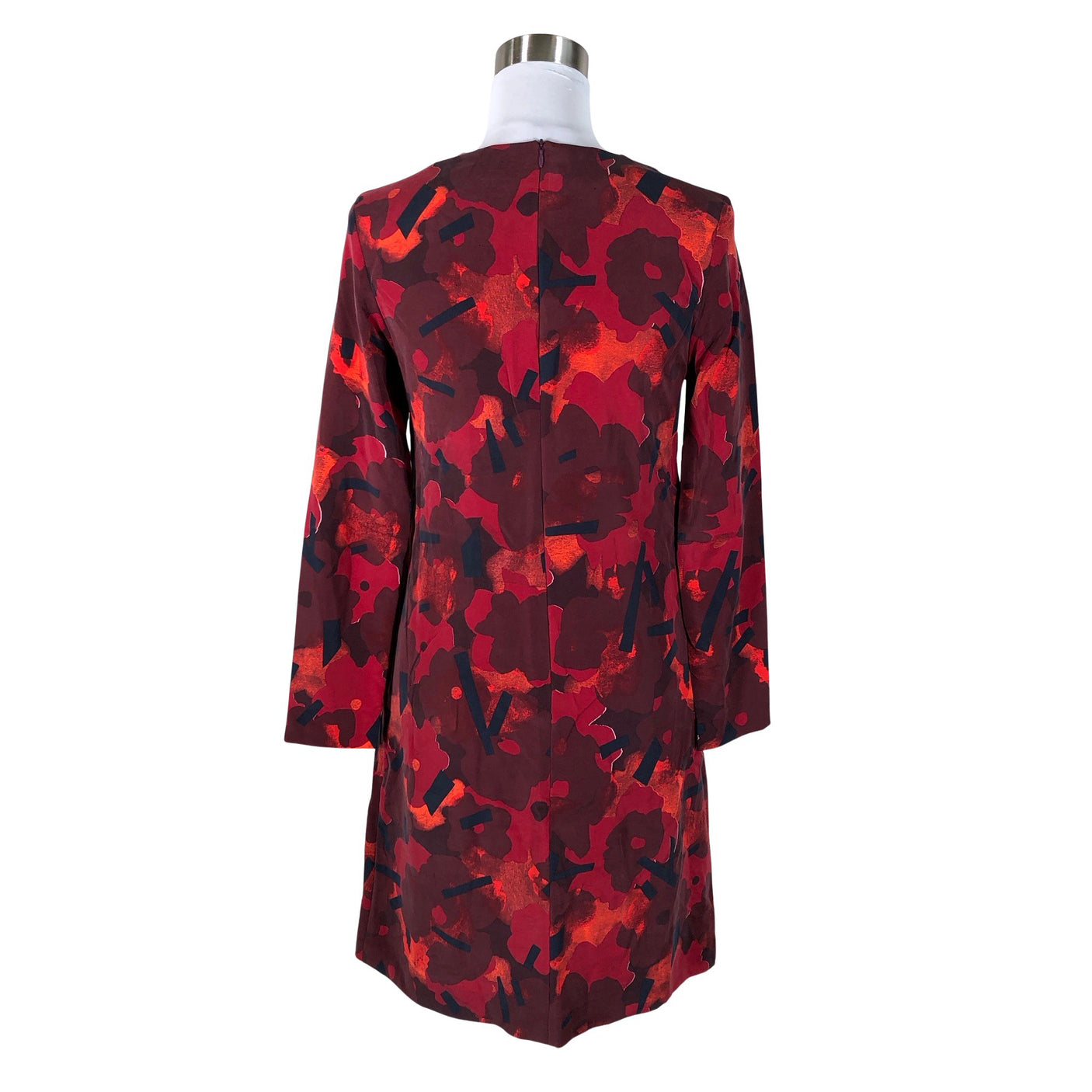 Unisex Marimekko - Schiffon dress, size 34 - Wine red (2)