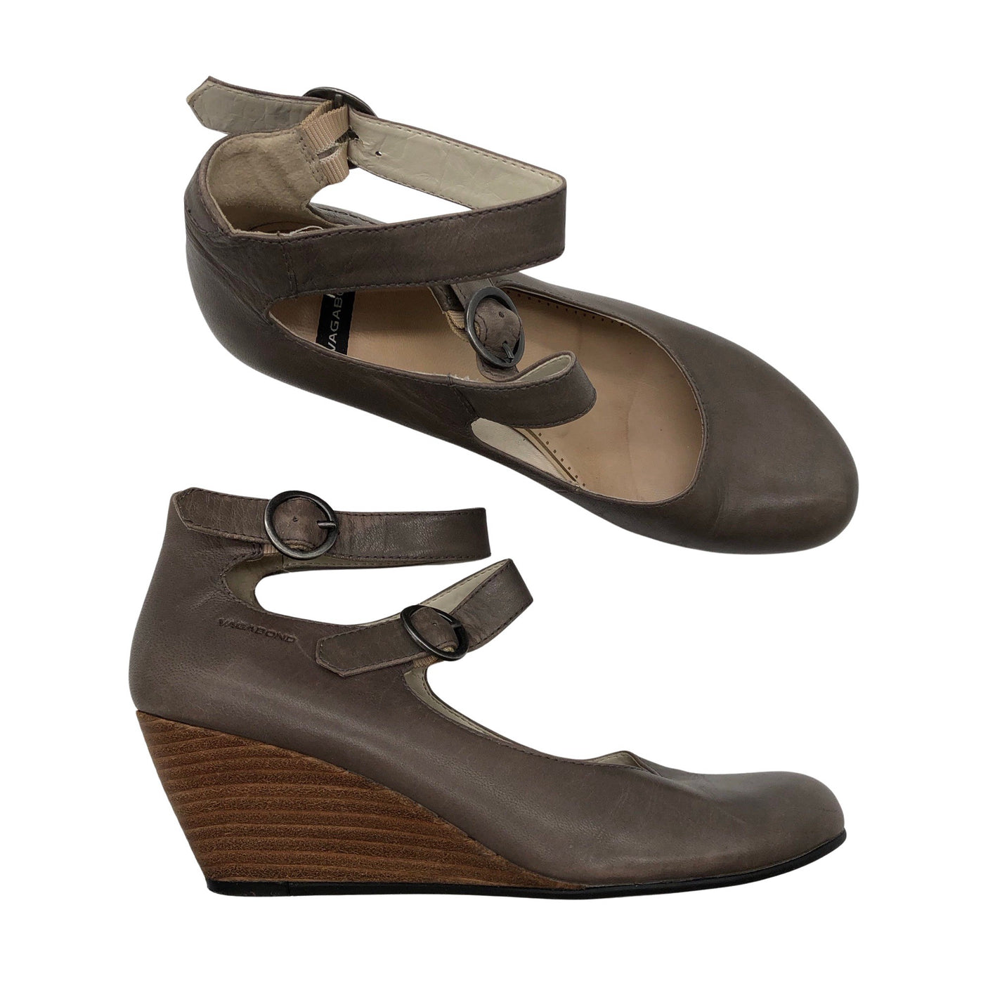 Unisex Vagabond - Wedge heel shoes, size 38 - Brown (1)