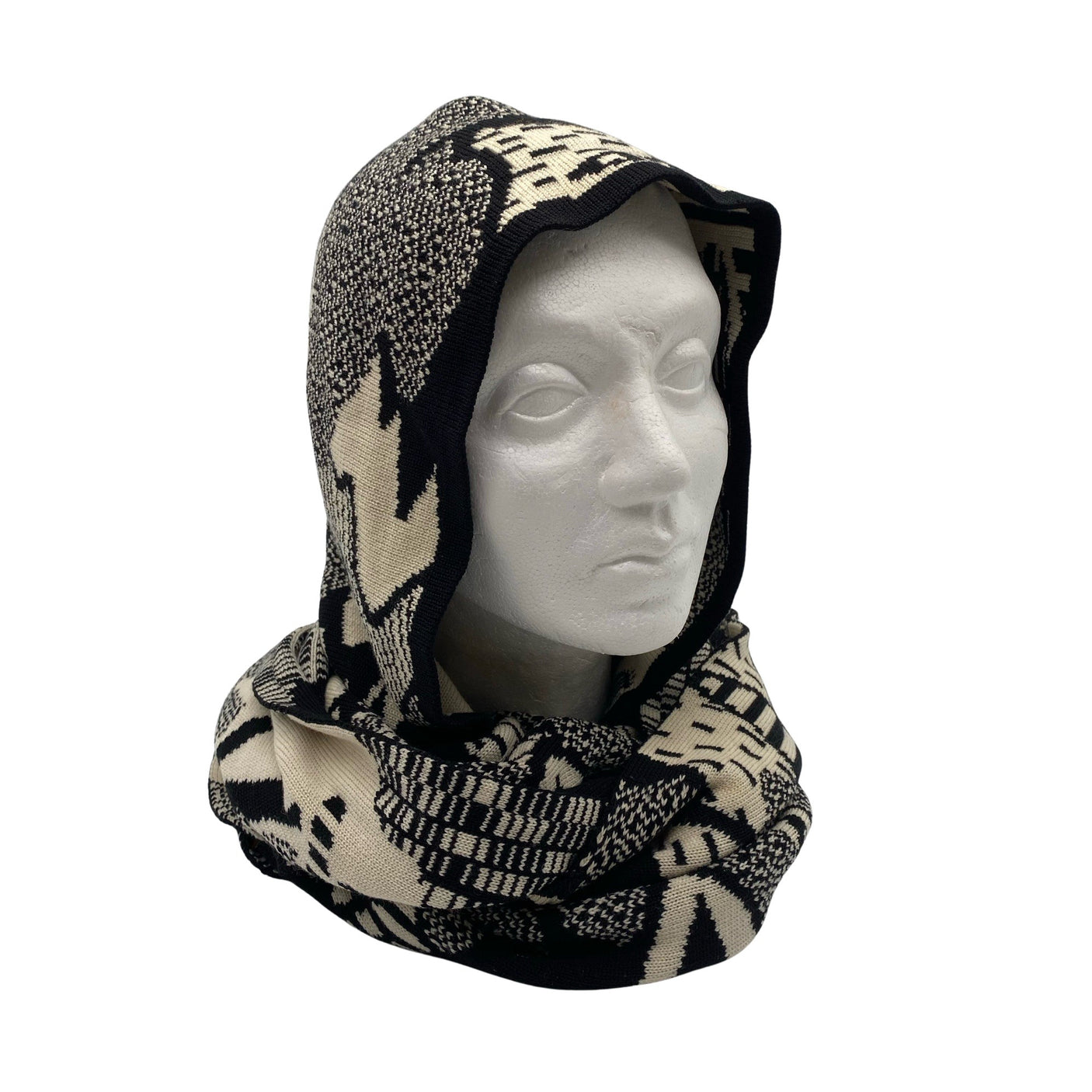 Unisex Uhana Design - Circle scarf, size Maxi - Black (1)
