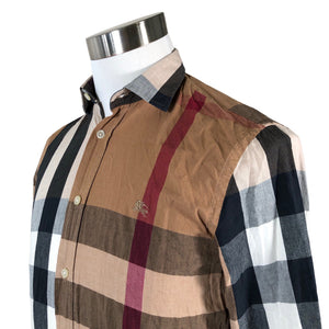 Unisex Burberry Brit - Collared shirt, size S - Brown (3)