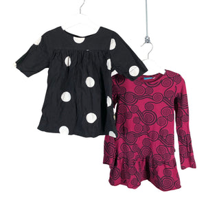 Unisex me&i - Tricot dress, size 110 - 116 - Wine red (1)