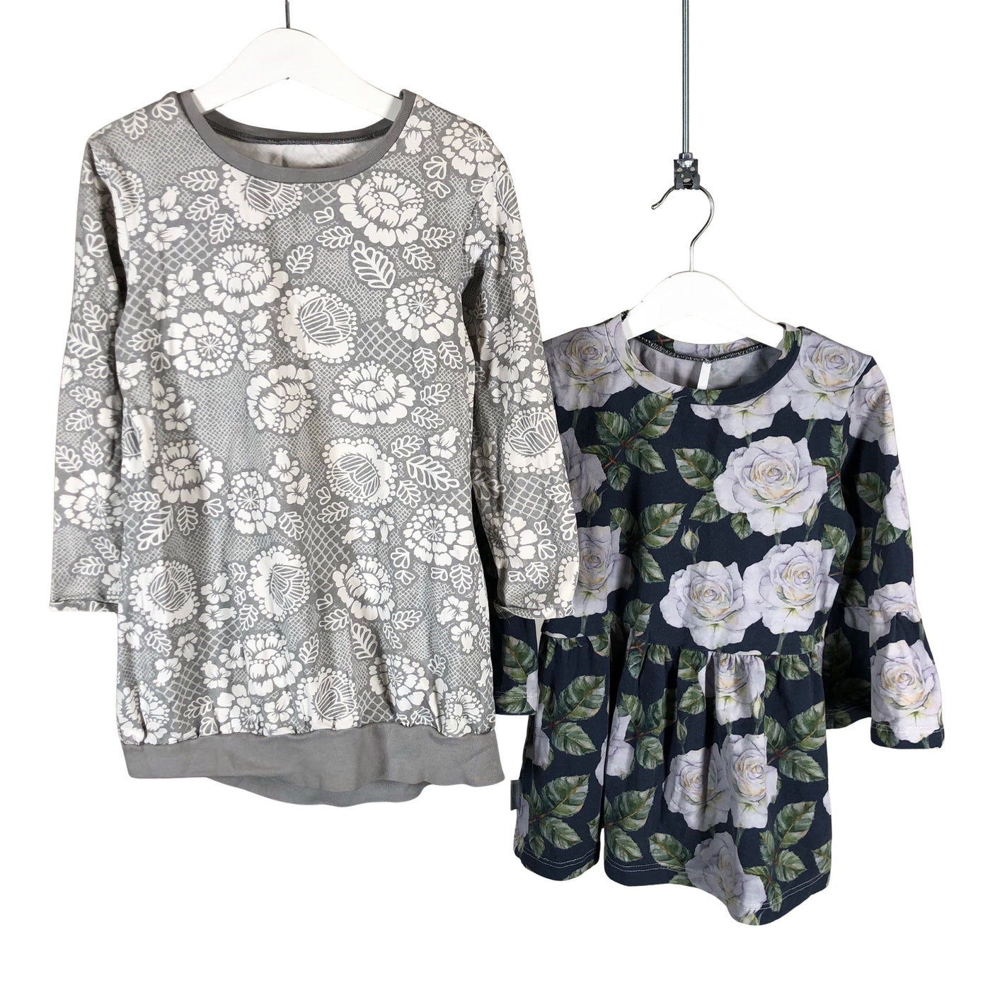 Unisex Handmade - Tricot dress, size 104 - 110 - Gray (1)