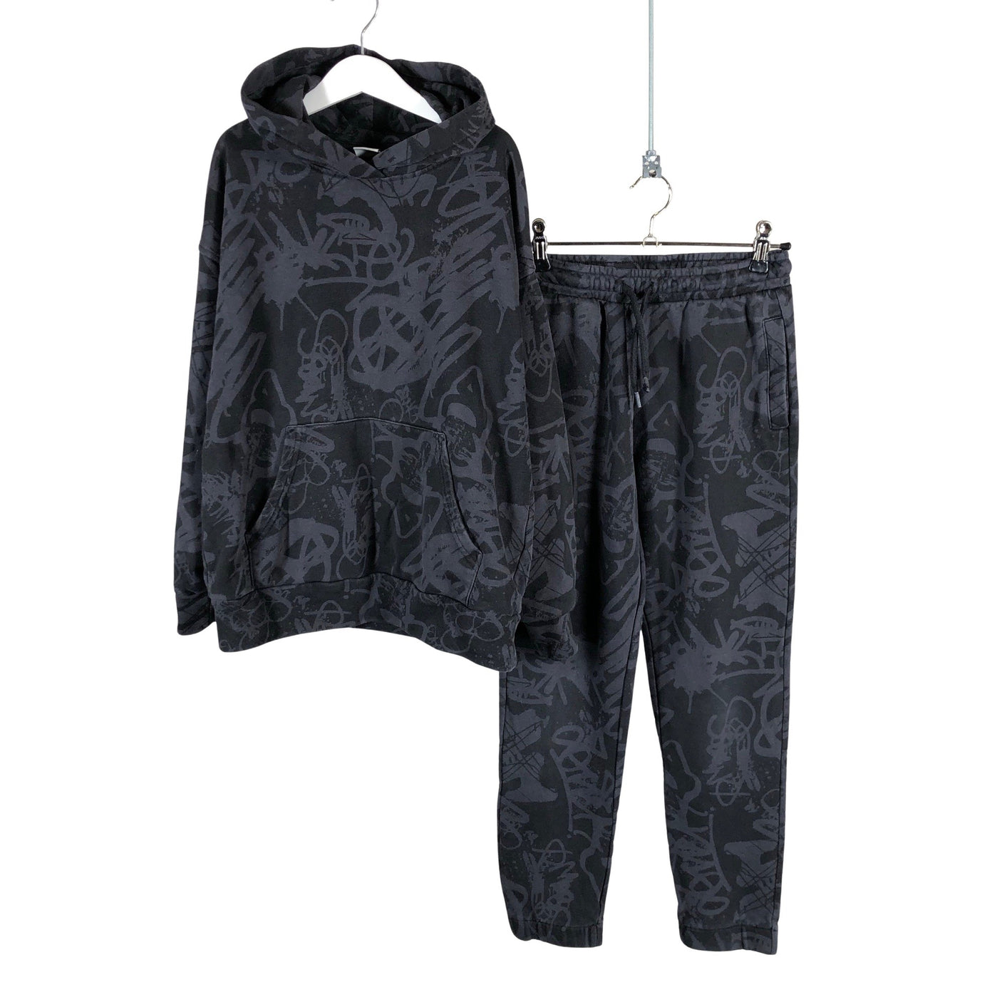 Unisex Lindex - Sweatshirt and pants set, size 146 - 152 - Gray (1)