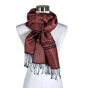 Unisex Kanchana The Beauty of Lao Silk - Scarf, size Maxi - Red (1)
