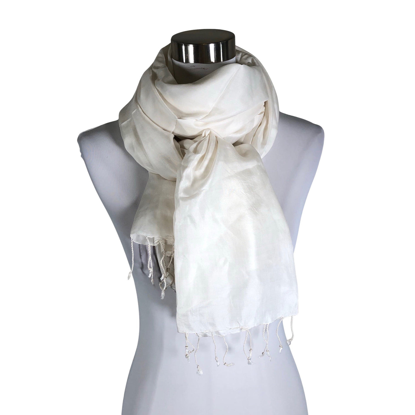 Unisex Artisan Myanmar - Scarf, size Maxi - White (1)