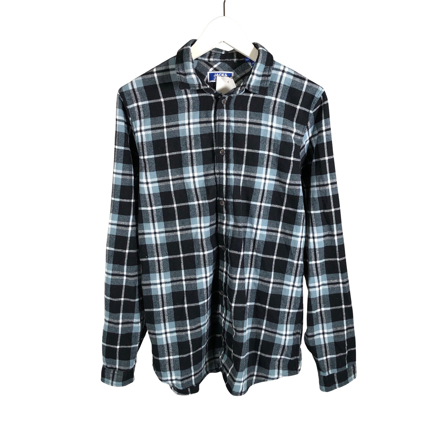 Unisex Jack & Jones - Flannel shirt, size 170 - 176 - Gray (1)