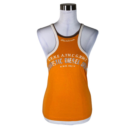 Unisex Diesel - Tricot tank top, size 38 - Orange ()