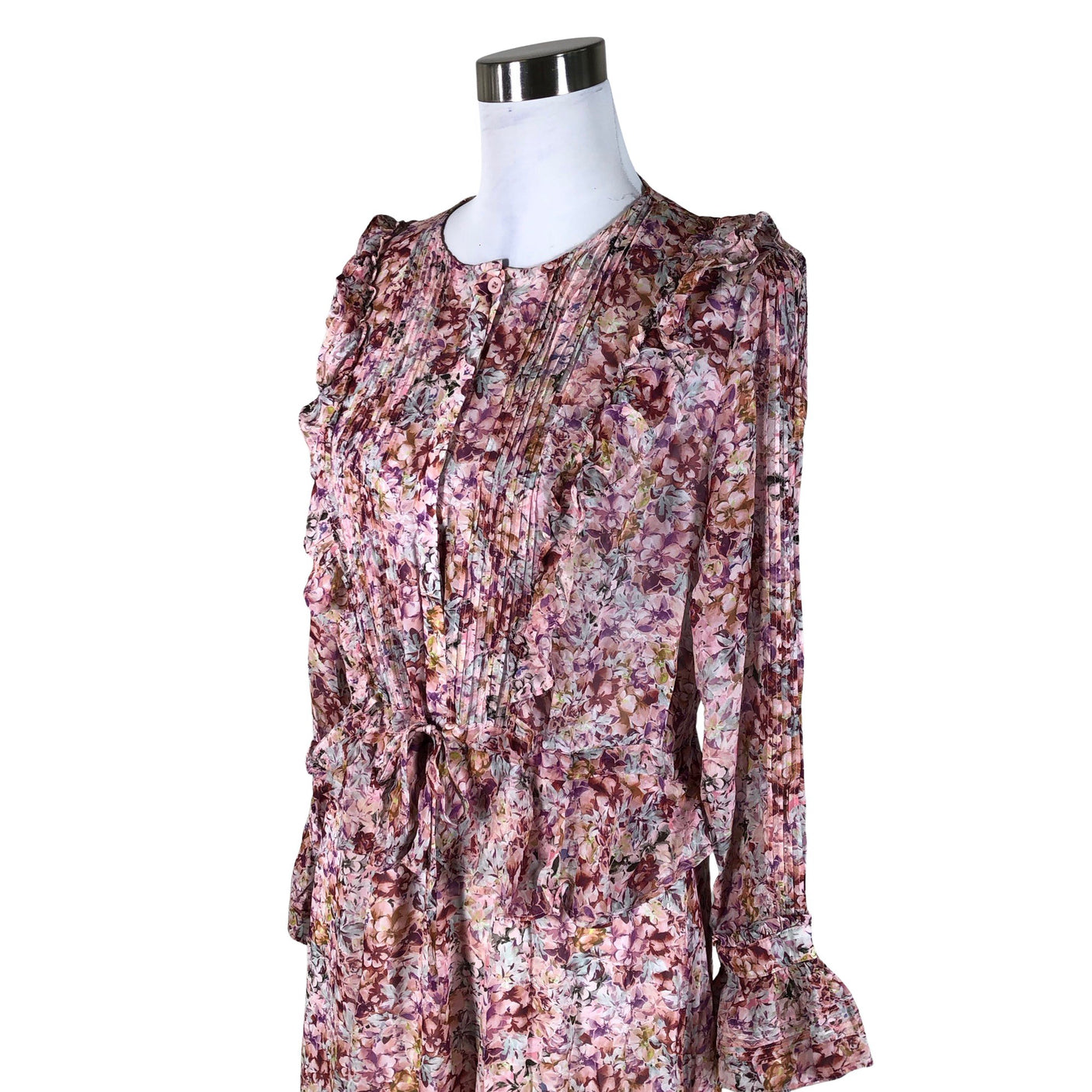 Unisex By Malina - Schiffon dress, size 38 - Light pink (3)