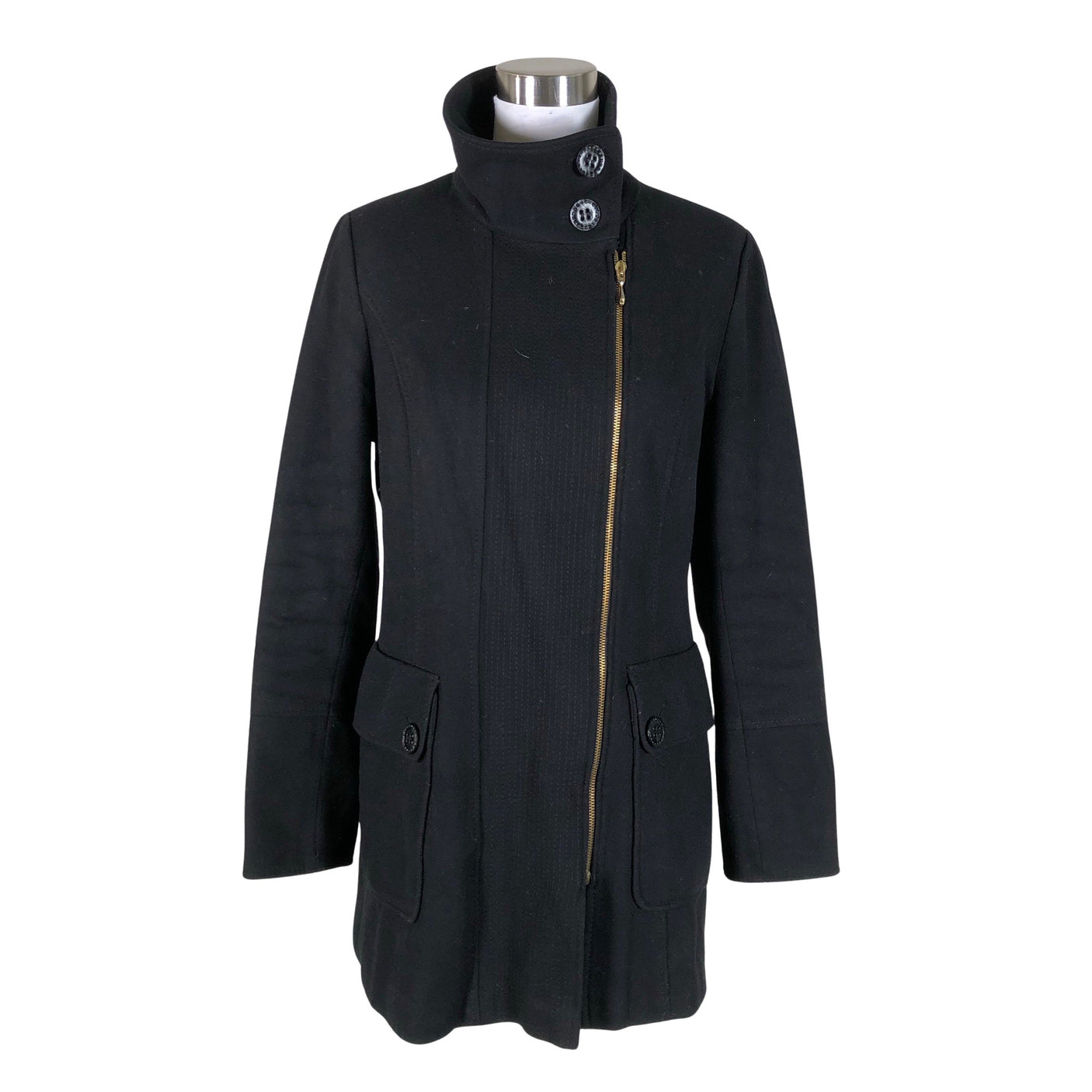 Unisex MasCara - Wool coat, size 40 - Black (1)