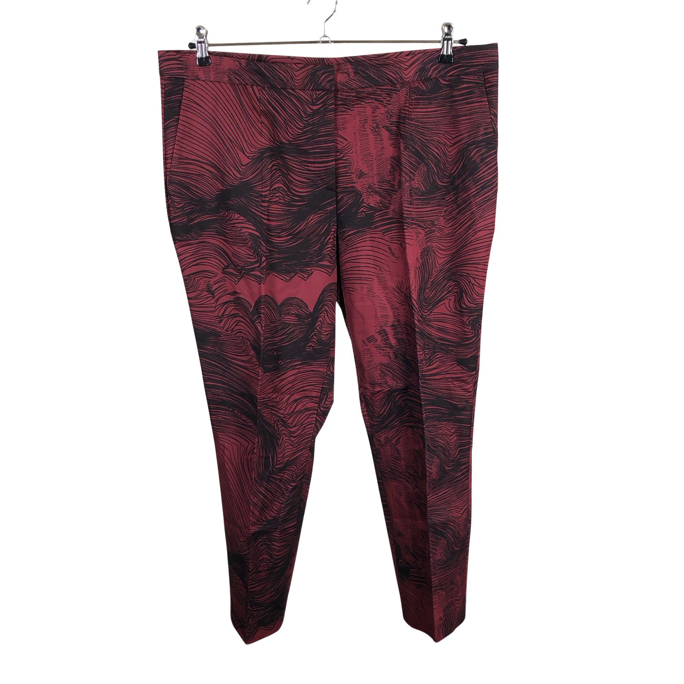Unisex Marimekko - Straight leg trousers, size 46 - Wine red (1)