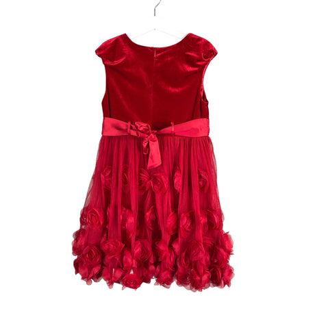 Unisex Monsoon - Party dress, size 128 - 134 - Red (2)