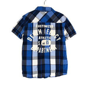 Unisex Lindex - Collared shirt, size 146 - 152 - Blue (2)