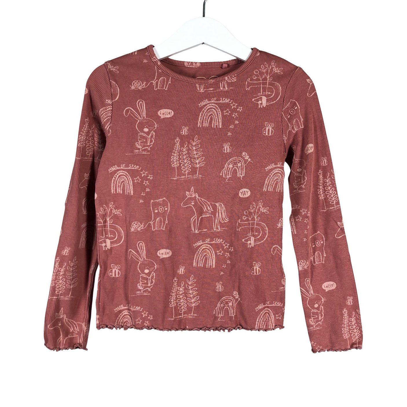 Unisex Next - Tricot shirt, size 104 - 110 - Light pink (1)