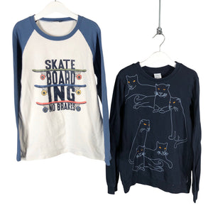 Unisex Polarn O. Pyret - Sweatshirt, size 134 - 140 - Blue (1)