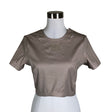 Unisex Adidas - Sports shirt, short sleeve, size 40 - Gray ()