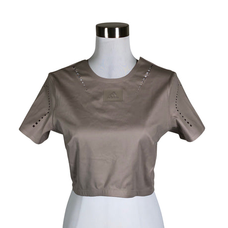 Unisex Adidas - Sports shirt, short sleeve, size 40 - Gray ()