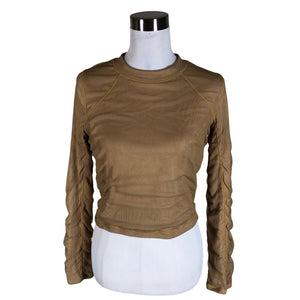 Unisex Alo - Tricot shirt, size 40 - Brown (1)