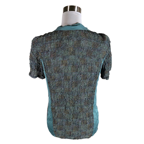 Unisex Schumacher - Short-sleeved blouse, size 38 - Light blue (2)