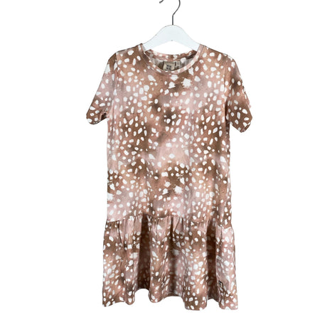 Unisex Kaiko - Tricot dress, size 122 - 128 - Brown ()