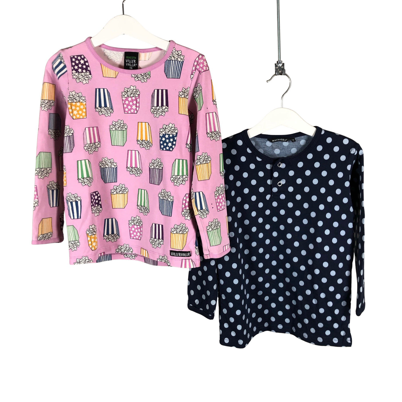 Unisex Villervalla - Tricot shirt, size 110 - 116 - Light pink (1)