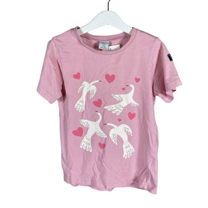 Unisex Polarn O. Pyret - T-shirt, size 116 - 122 - Light pink (1)